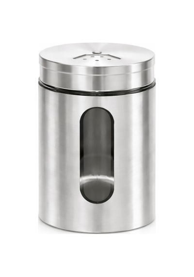 12 Adet Paslanmaz Metal Giydirme Cam Tuzluk Biberlik Baharatlık 10 Cm Şeffaf
