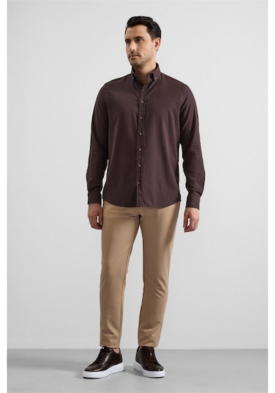 Süvari Koyu Kahve Regular Düğmeli Yaka Düz Cepsiz Casual Gömlek Gm2025300051-kh9 Koyu Kahve Süvari Koyu Kahve Regular Düğmeli Yaka Düz Cepsiz Casual Gömlek Gm2025300051-kh9 Koyu Kahve