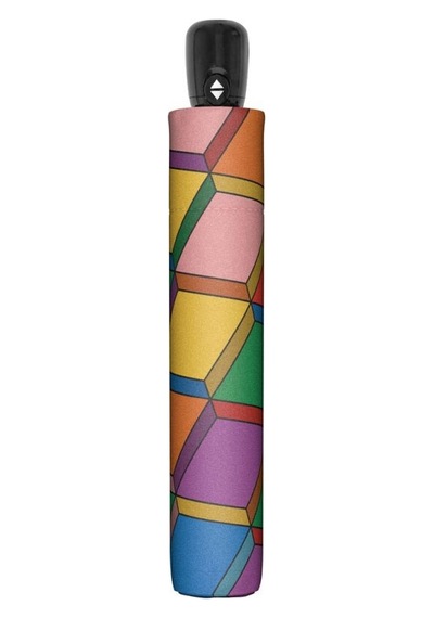 Doppler Modern Art Magic Otomatik Büyük Boy El Şemsiyesi Desenli
