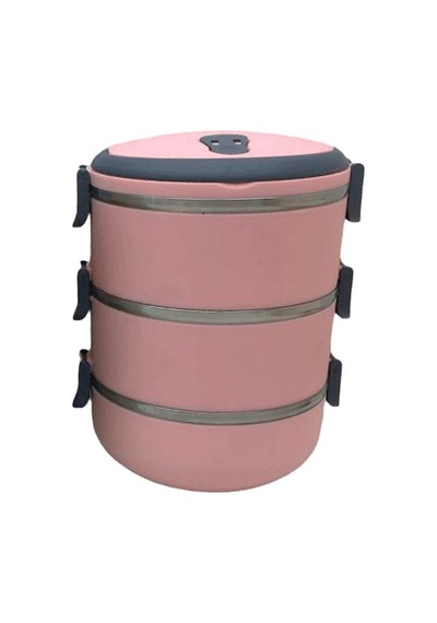 Freshbox Sefer Tası Saklama Kabı 1.8lt 3'lu Açık Pembe Pudra Diğer