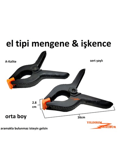 2 Adet El Tipi İşkence Orta Boy 2 Parça Plastik Hobi İşkence Meng