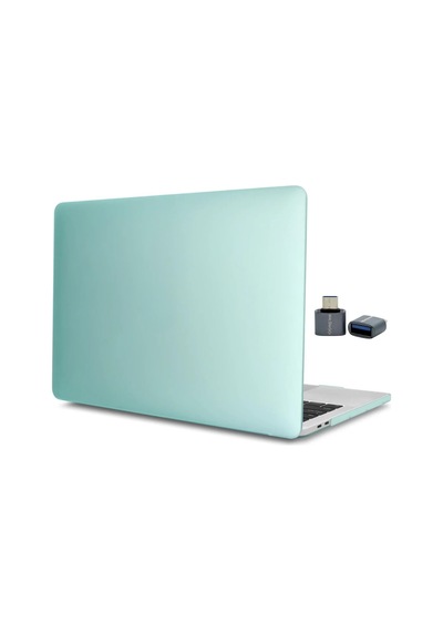 Macbook Pro 13 İnç Kılıf A2338 M1 M2 Uyumlu Mat Frosted Buzlu Yarı Şeffaf Sert Koruyucu Kapak A1706 A1708 A1989 A2159 A2251 A2289 Açık Yeşil Belirtilmemiş
