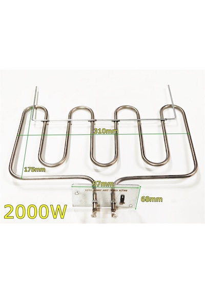 Barbekü Izgara Isıtıcı Rezistansı flanşlı 2000W