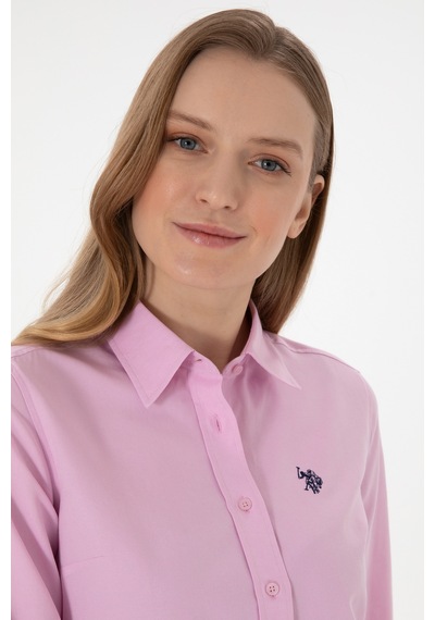 U.s. Polo Assn. Kadın Pembe Gömlek Basic 50307726-vr041 Pembe