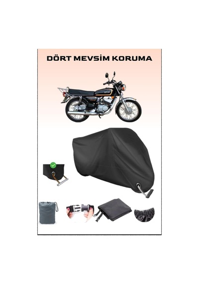Siyah Yamaha R..x 135 Için Kilit Uyumlu Motosiklet Branda, Güvenli, Su Geçirmez