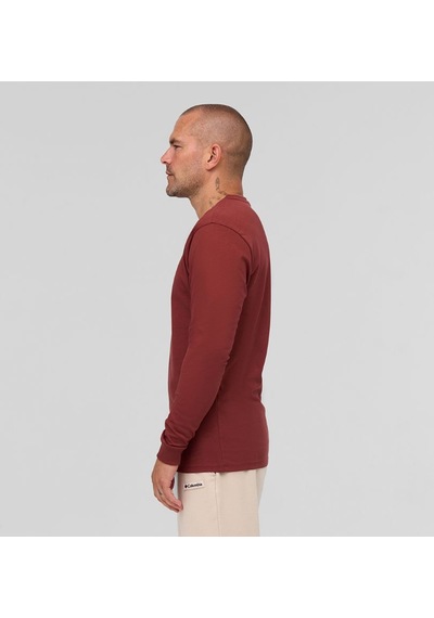 Columbia Csc M Basic Sm Logo Ls Tee Bordo Erkek Outdoor Tshirt Cs0354