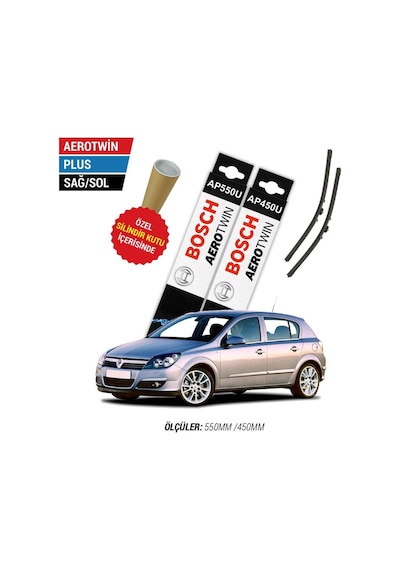 Opel Astra H 2008 Model Silecek Takımı Ön Bosch Aerotwin Plus