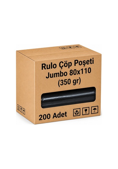Rulo Çöp Poşeti 80x110 350 Gr 200'lü