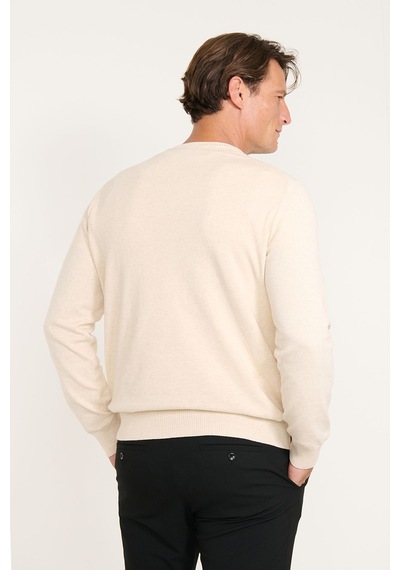Ac&Co / Altınyıldız Classics Erkek Bej Pamuklu Standart Fit Normal Kesim Bisiklet Yaka Triko Kazak Ac&Co / Altınyıldız Classics Erkek Bej Pamuklu Standart Fit Normal Kesim Bisiklet Yaka Triko Kazak