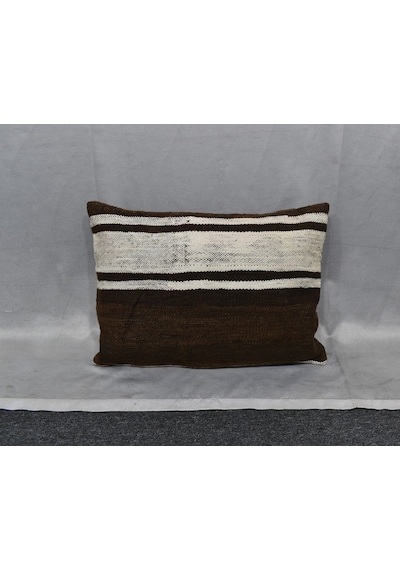 Zehra Abla Halı Yeni El Dokuma Dekorluk Kilim Kırlent Yastık Kılıfı 7503 Çok Renkli