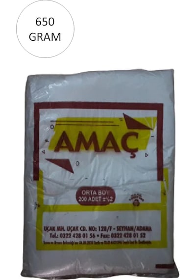Şeffaf Hışır Atlet Poşet Orta Boy 27x47 Cm 650 Gr 1 Paket-takriben 200 Adet