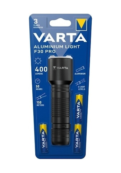 Varta Alüminium Light F30 El Feneri Siyah