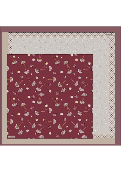Armine İpek Eşarp Nostalji - 8517-07 Bordo Twill Bordo