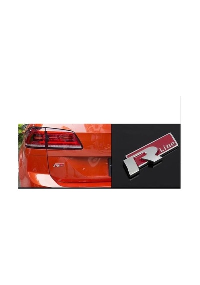 Volksvagen R Line Metal Yapıştırma Logo Arma Sticker