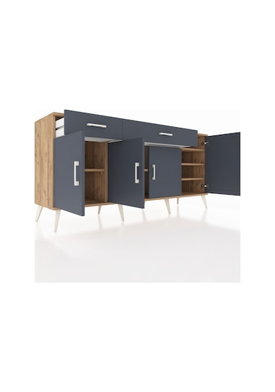 Hyperion Konsol 5 Raflı 2 Çekmeceli 4 Kapaklı 176x44x83 Çam-antrasit Antrasit Hyperion Konsol 5 Raflı 2 Çekmeceli 4 Kapaklı 176x44x83 Çam-antrasit Antrasit