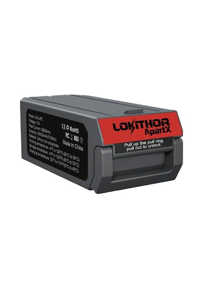 Lokithor Lıfe 12.8volt Lifepo4 2500a Takviye Gücü Apartx İle Uyumlu Yedek Akü Fr Lıfe