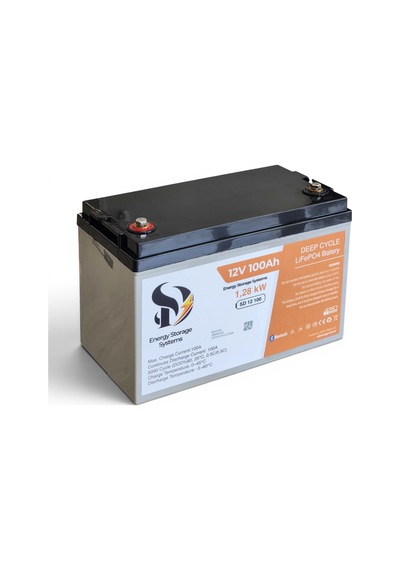 Sd Energy 12v 100ah 1.28kwh 6000dod Bluetooth Lifepo4 Lityum Akü