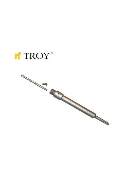 Troy 27466 Sds Plus Adaptör 250mm Ve Merkezleme Matkap Ucu Seti