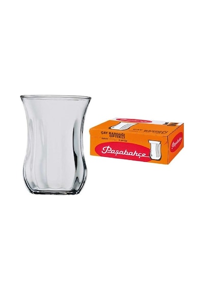 Paşabahçe Üsküdar Optikli 12 Parça Cam Çay Bardak 42021 1 Paket 12'Li Şeffaf