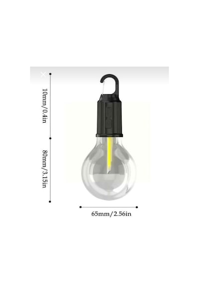 Taşınabilir Askılı Ampul Kamp Lambası,solar Ve Usb Type-c Şarjlı Led Ampul Lamba,su Geçirmez,iç/dış Mekan,kamp,çadır,bahçe,aydınlatma Şeffaf