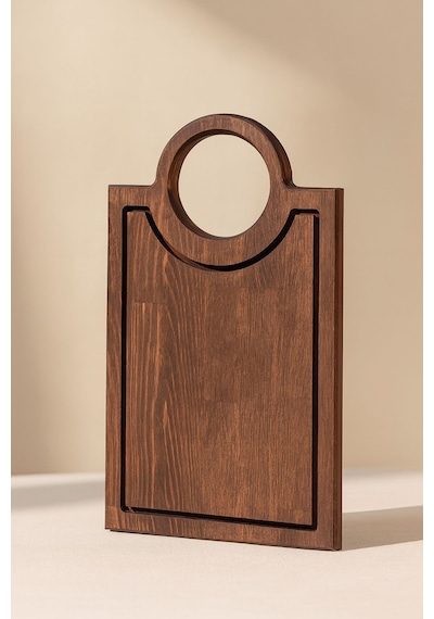 Fam Wood Art Doğal Ahşap Peynir Ve Sunum Tabağı Dikdörtgen %100 Çam Ağacı Kahverengi