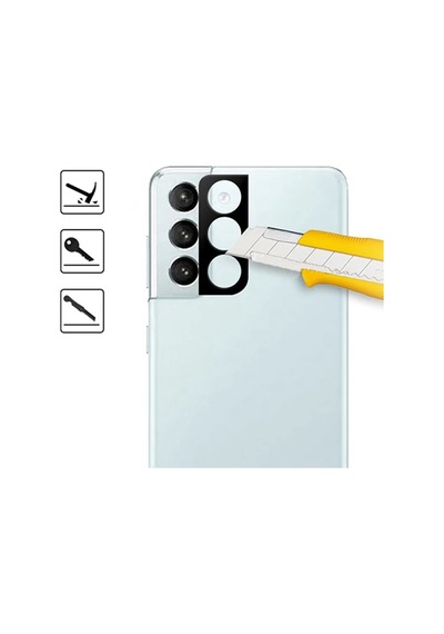 Ally Sm Samsung Uyumlu Galaxy S21+plus Hd 3d Full Tempered Cam Kamera Koruyucu- 5775
