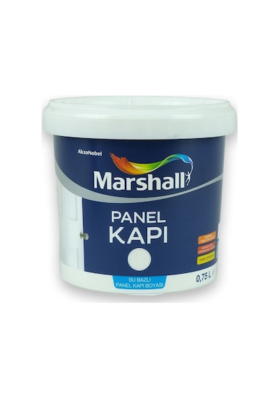 Marshall Su Bazlı Panel Kapı Boyası Beyaz 0,75 L