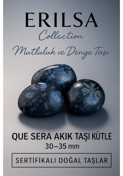 Sertifikalı Que Sera Akik Taşı Kütle 30 35 Mm Mutluluk, Denge V
