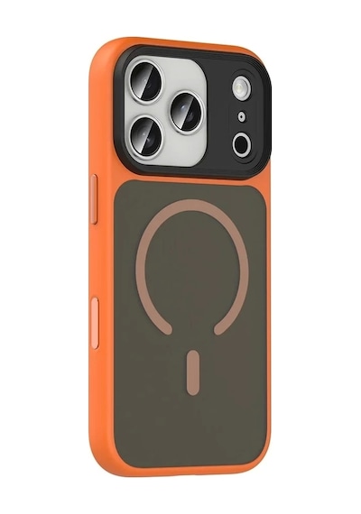 Lopard Apple Uyumlu iPhone 17 Pro Max Kılıf Mat Arka Yüzey Wireless Şarj Özellikli Flet Magsafe Kapak