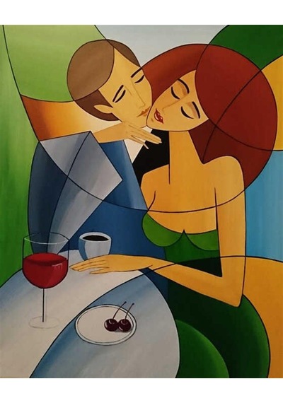 Yıl Dönümü Sayılarla Boyama Seti - Çerçeveli, 40x50cm