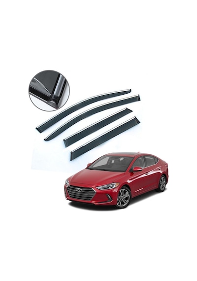 Hyundai Elantra Krom Çıtalı Cam Rüzgarlığı 2016-2019