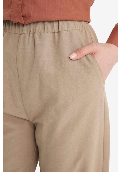 Defacto Keten Karışımlı Wide Leg Geniş Paça Flamlı Pantolon E7480ax25smbg404 Bej Defacto Keten Karışımlı Wide Leg Geniş Paça Flamlı Pantolon E7480ax25smbg404 Bej