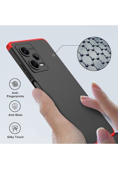 Xiaomi Redmi Note 12 Pro 5g Kılıf Zore Ays Kapak Siyah