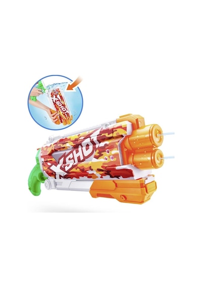 X-shot Su Tabancası - Hızlı Doldurma Fonksiyonlu - Turuncu
