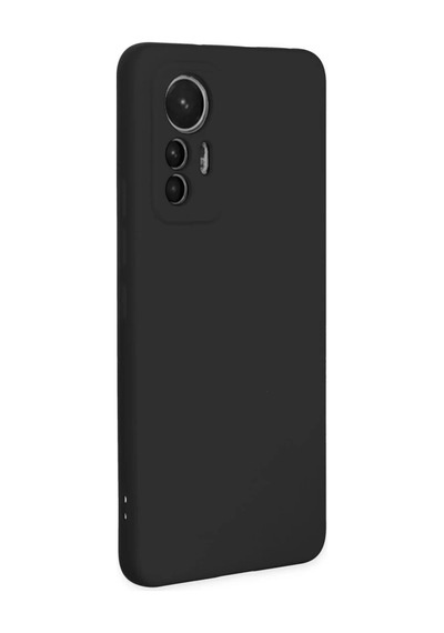 Xiaomi Mi 12 Lite Uyumlu Kılıf Nano İçi Kadife Silikon - Siyah