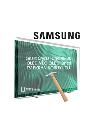Samsung Uyumlu 75" İnç 190 Ekran Tv Ekran Koruyucu Led Oled Qled Crystal Qned Smart 4k-8k