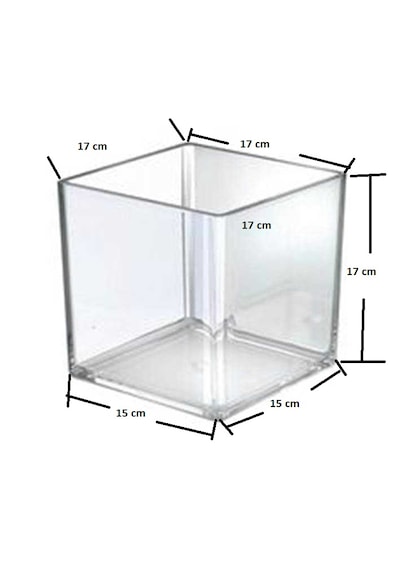 Betta Kabı Beta Fanusu Karides 17x17x15 CM