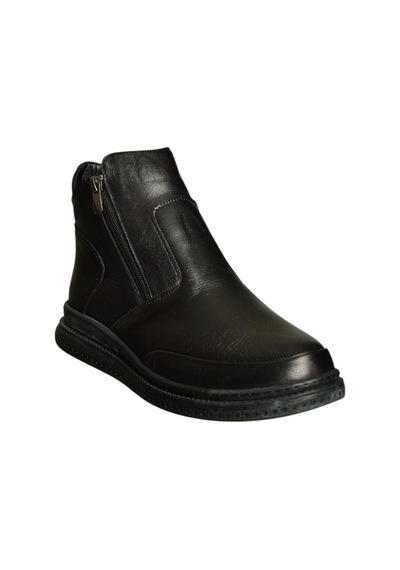 Fox Shoes V555070903 Siyah Hakiki Deri Kadın Bot Siyah-hakiki Deri