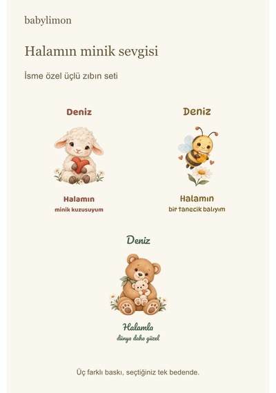 Babylimon İsme Özel 3 Lü Bebek Zıbın Seti Halamın Minik Sevgisi Kısa Kollu Beyaz %100 Pamuk Beyaz - 928512060 Beyaz Babylimon İsme Özel 3 Lü Bebek Zıbın Seti Halamın Minik Sevgisi Kısa Kollu Beyaz %100 Pamuk Beyaz - 928512060 Beyaz