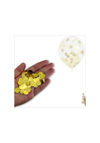 Şeffaf Balon Içi Pul Konfeti. 10 Gr - Altın