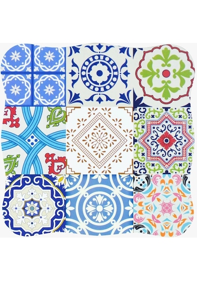 Bambu Mandala Lüks Çekmece Doğal Jütle Tasarım Renkli