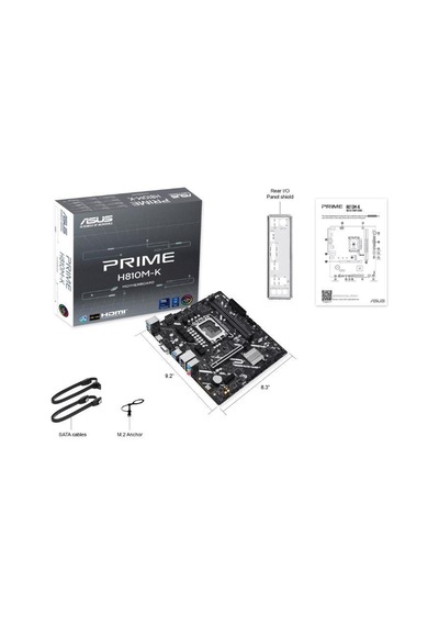 Asus Prıme H810m-k H810 Ddr5 Vga Glan Matx Hd M2 1851p Anakart-207753