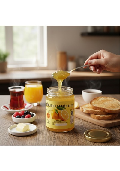 400 Gr %65 Meyveli Doğal Limon Kabuğu Reçeli