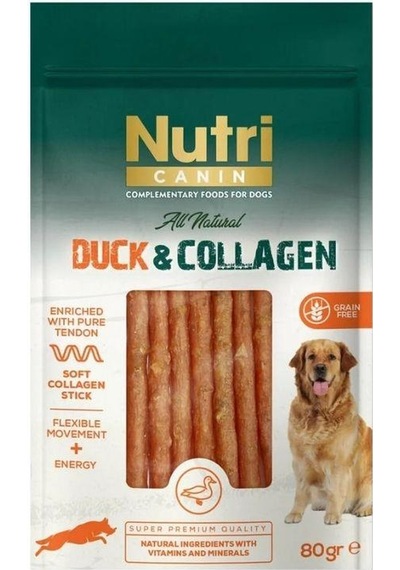 Nutri Canin Collagen Ördek Etli Yumuşak Çubuk Köpek Ödülü 80 Gr