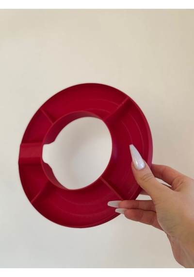 Atıştırmalık Kasesi Tekrar Kullanılabilir Atıştırmalık Kasesi Plastik Termos İle Uyumlu Bordo
