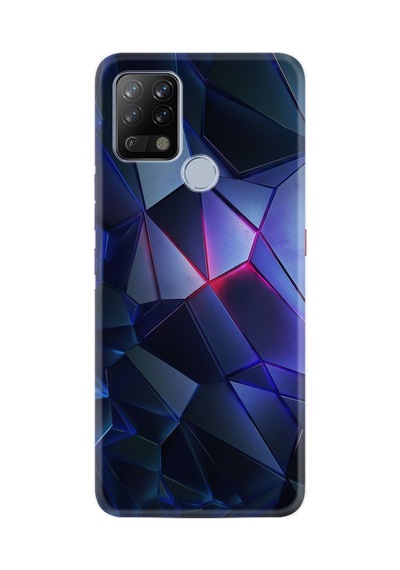 Tecno Pova Kılıf Resimli Desenli Silikon Platinium Series Üçgenler 2 1872
