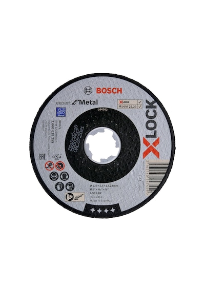 Bosch X Lock 125 2,5 Mm Expert Serisi Düz Metal Kesme Diski Taş