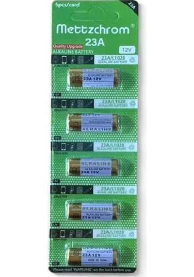 23a 12v Alkalin Pil Garaj Bariyer Kepenk Oyuncak Alarm Kumandası Kapı Zili Pili 5 Adet A23 E23a Mn21 Ms21 L1028 Va23ga