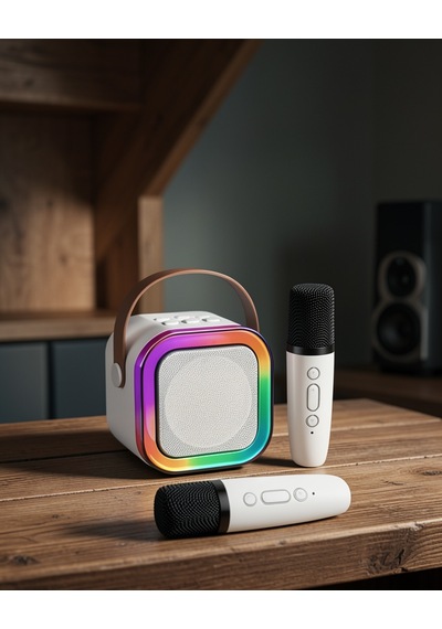 Taşınabilir Karaoke Sistemi Uczzz2mikrofonluspeaker-1
