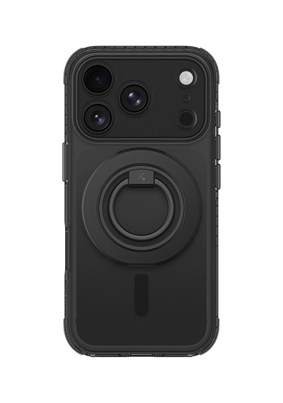 Apple iPhone Uyumlu 18 Pro Max Kılıf M-safeli Yüzük Standlı Amazingthing Titan Pro Grip Ring Serisi Kapak Siyah